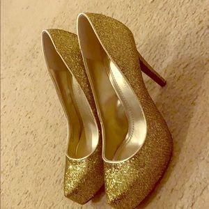 Golden party shoe